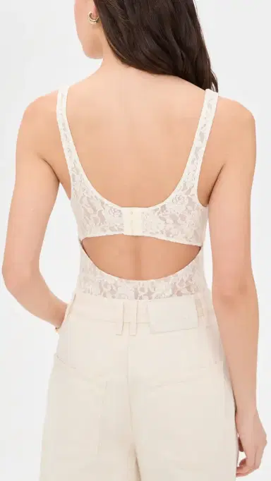 Hanky Panky Underwire Thong Bodysuit Marshmallow L | Thumbnail 3