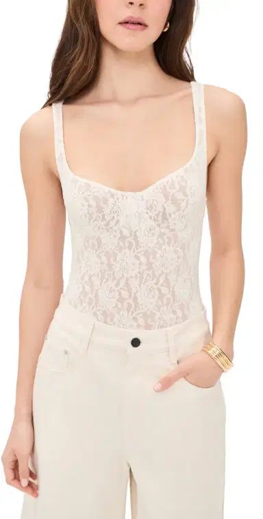 Hanky Panky Underwire Thong Bodysuit Marshmallow L | Thumbnail 1