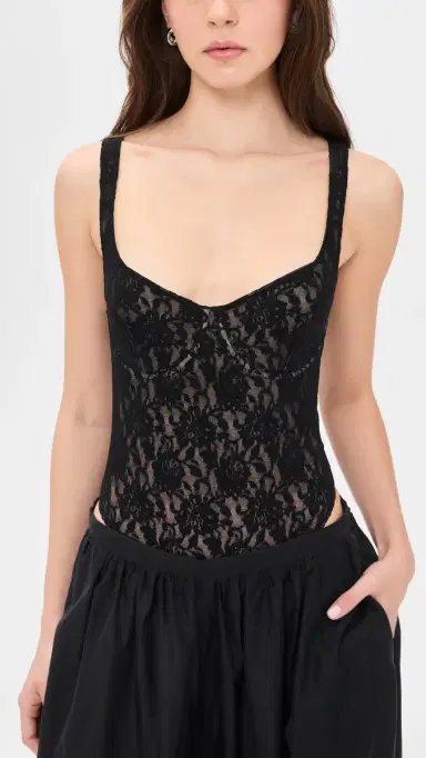 Hanky Panky Underwire Thong Bodysuit Black M | Thumbnail 2