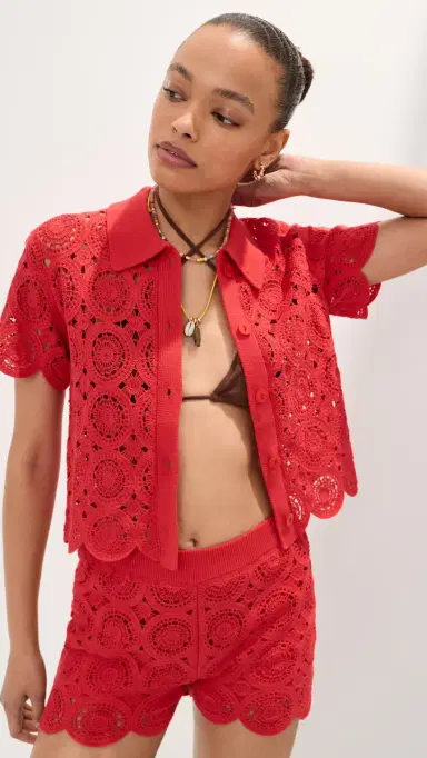 LE BOP Crochet Polo Flame | Thumbnail 2 LE BOP Crochet Polo Flame | Thumbnail 2