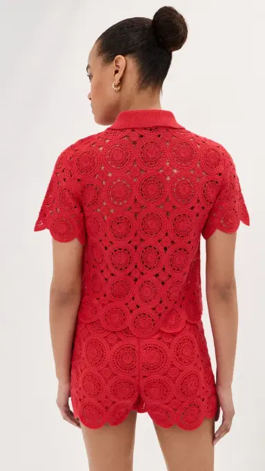 LE BOP Crochet Polo Flame | Thumbnail 3 LE BOP Crochet Polo Flame | Thumbnail 3