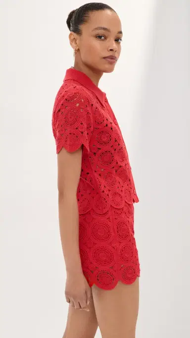 LE BOP Crochet Polo Flame | Thumbnail 4 LE BOP Crochet Polo Flame | Thumbnail 4