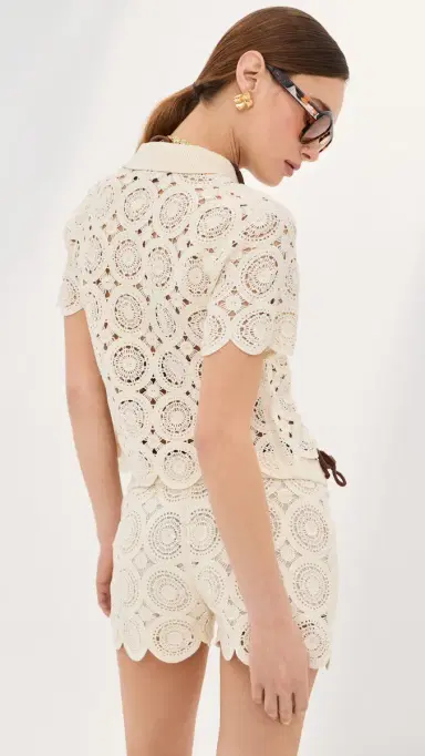 LE BOP Crochet Polo Antique White M | Thumbnail 3