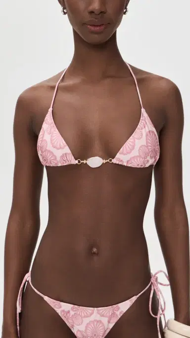 Shani Shemer Elysia Bikini Top Pink hell Print | Thumbnail 2