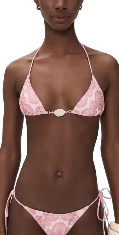 Shani Shemer Elysia Bikini Top Pink hell Print | Thumbnail 1