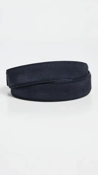 Anderson's Suede Belt Navy B1 36 | Thumbnail 3