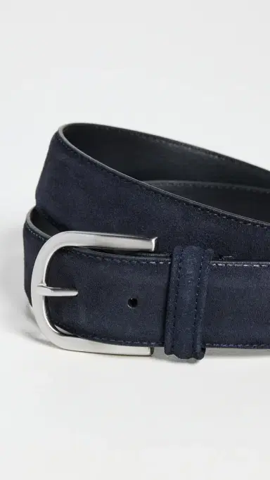 Anderson's Suede Belt Navy B1 36 | Thumbnail 4