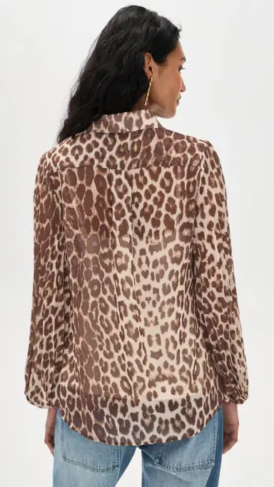 Zimmermann Sunray Collared Top Leopard | Thumbnail 3 Zimmermann Sunray Collared Top Leopard | Thumbnail 3