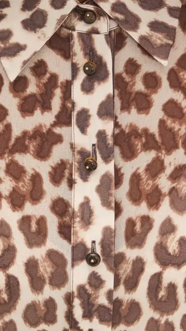 Zimmermann Sunray Collared Top Leopard | Thumbnail 6 Zimmermann Sunray Collared Top Leopard | Thumbnail 6