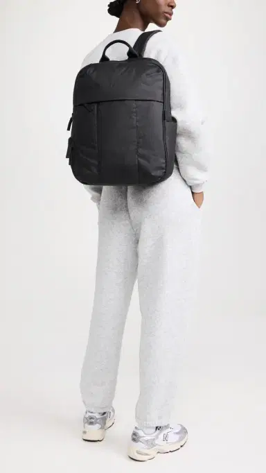 CALPAK Luka Laptop Backpack Matte Black One Size | Thumbnail 4
