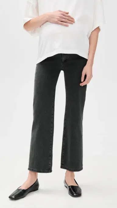 DL1961 Karmine Refined Wide Leg Maternity Jeans Nighshade (Vintage) | Thumbnail 2 DL1961 Karmine Refined Wide Leg Maternity Jeans Nighshade (Vintage) | Thumbnail 2