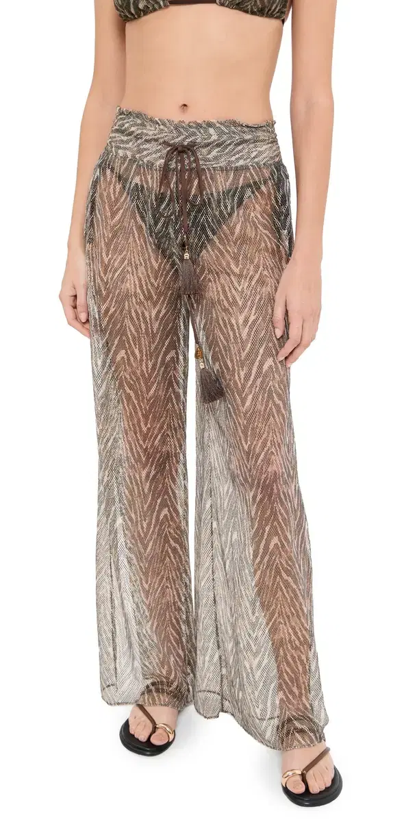 Priya Pant Beach Brown Zebra