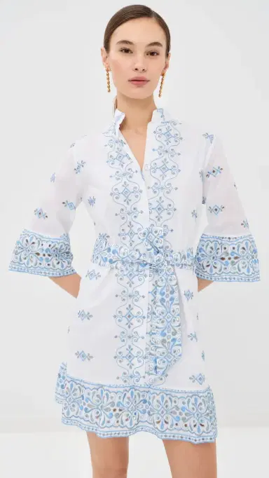 Temptation Positano Cassata Dress Avio | Thumbnail 2