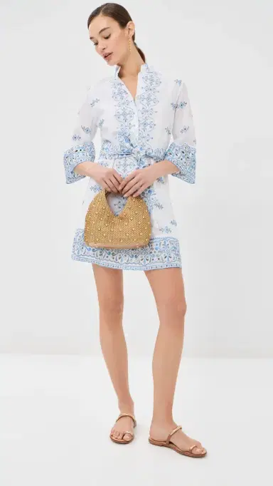 Temptation Positano Cassata Dress Avio | Thumbnail 5