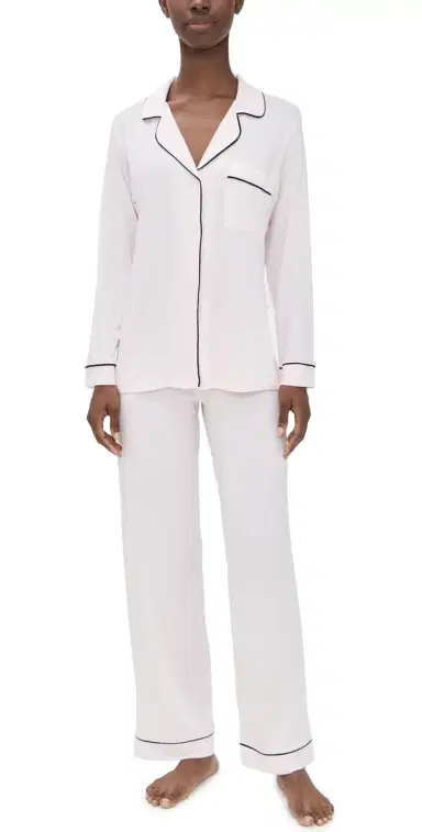 Eberjey Gisele Long Pajama Set orbet Pink/Black | Thumbnail 1