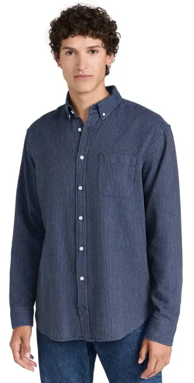 Taylor Stitch Jack Roped Indigo Shirt Roped Indigo 46 | Thumbnail 1