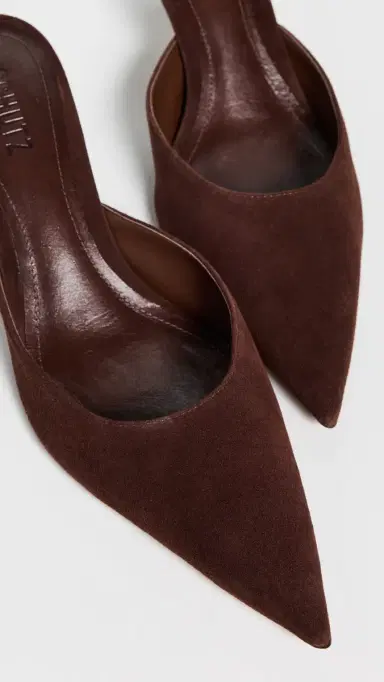 Schutz Julie Kitten Heel Mules Chestnut Brown 9 | Thumbnail 6