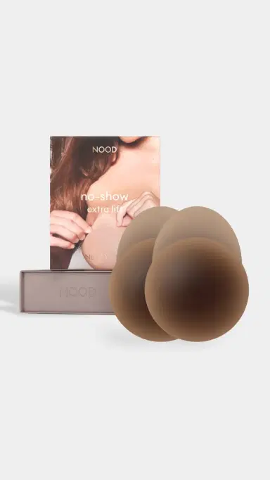 NOOD New York No-Show Extra Lift Pads No. 9 Coffee 4in | Thumbnail 2