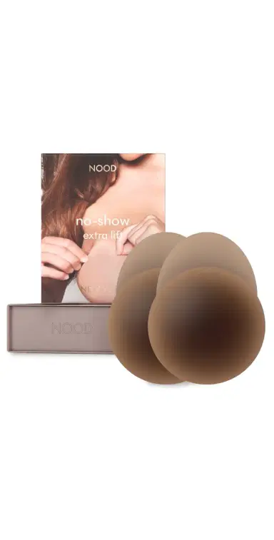 NOOD New York No-Show Extra Lift Pads No. 9 Coffee 4in | Thumbnail 1
