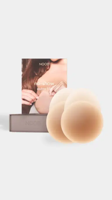 NOOD New York No-Show Extra Lift Pads No. 5 Soft Tan 4in | Thumbnail 2