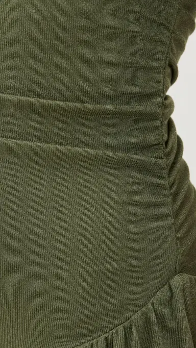 LIONESS Field of Dreams Maxi Dress Olive M | Thumbnail 6