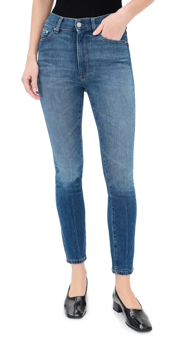 Farrow Skinny High Rise Instasculpt Jeans Blue Horizon
