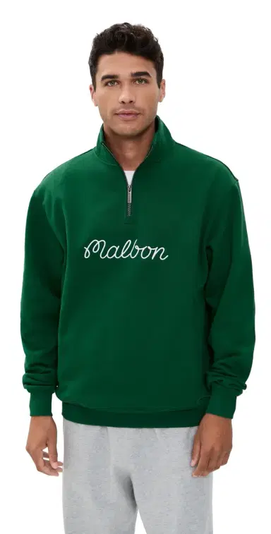 Malbon Collegiate Sweatshirt Forest | Thumbnail 1 Malbon Collegiate Sweatshirt Forest | Thumbnail 1