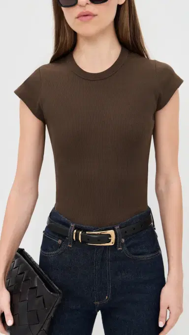 Madewell Elongated Buckle Belt True Black Leather L | Thumbnail 3