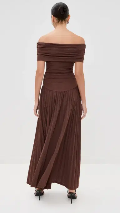 Lioness Field of Dreams Maxi Dress Coffee | Thumbnail 3