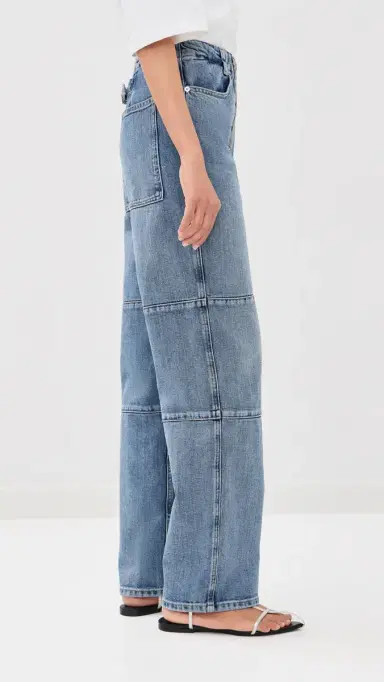 Tibi Classic Wash Denim Fischer Jeans Classic | Thumbnail 4