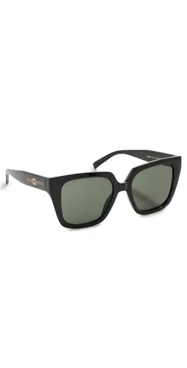 Gucci Interlocking G Sunglasses Black-Black-Grey | Thumbnail 1 Gucci Interlocking G Sunglasses Black-Black-Grey | Thumbnail 1
