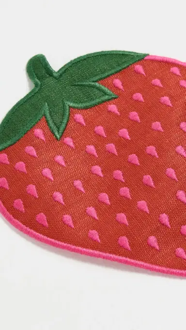 Piecework Puzzles Strawberry Cocktail Napkins | Thumbnail 3