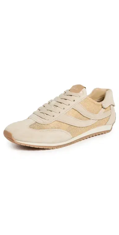 Vince Oasis Runner Raffia Sneakers Moonlight | Thumbnail 1 Vince Oasis Runner Raffia Sneakers Moonlight | Thumbnail 1