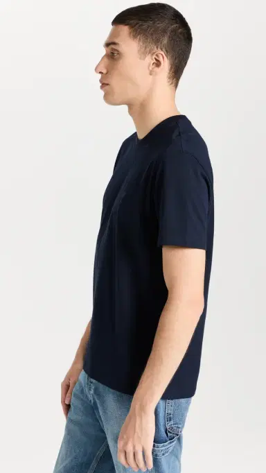 AMI ADC Unisex Classic Fit Tonal ogo Tee Night Blue.430 | Thumbnail 4