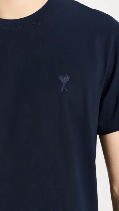 AMI ADC Unisex Classic Fit Tonal ogo Tee Night Blue.430 | Thumbnail 6