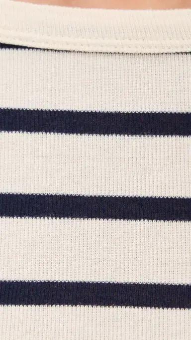 Citizens of Humanity Boat Neck Slim Tee Azure Stripe | Thumbnail 6 Citizens of Humanity Boat Neck Slim Tee Azure Stripe | Thumbnail 6