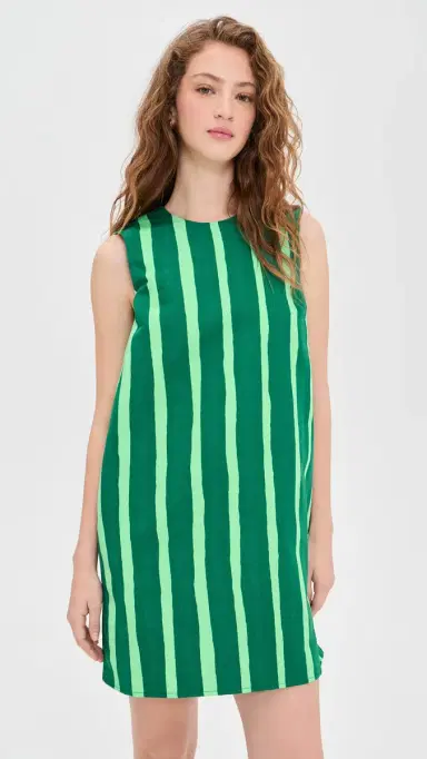 Marimekko Sopiva Piccolo Dress Green/Light Green 40 | Thumbnail 2