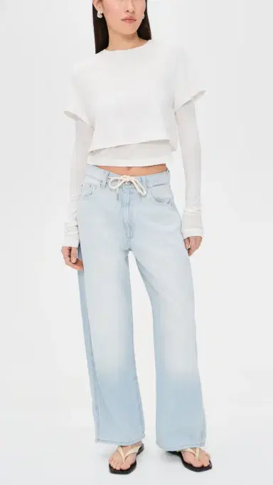 DL1961 DL Aura Taylor Drawstring Barrel Jeans Poolside Aura | Thumbnail 5 DL1961 DL Aura Taylor Drawstring Barrel Jeans Poolside Aura | Thumbnail 5