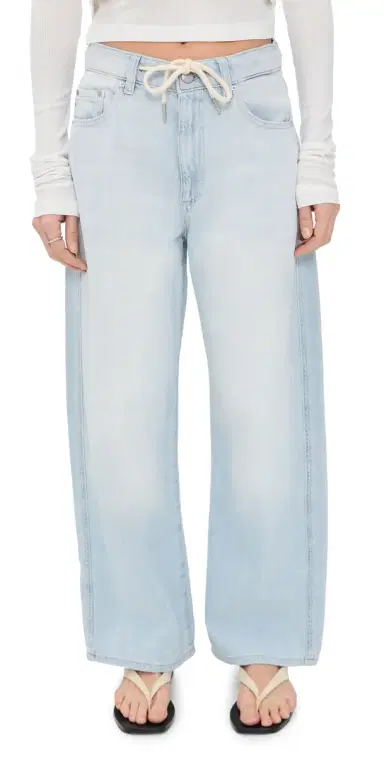 DL1961 DL Aura Taylor Drawstring Barrel Jeans Poolside Aura | Thumbnail 1 DL1961 DL Aura Taylor Drawstring Barrel Jeans Poolside Aura | Thumbnail 1