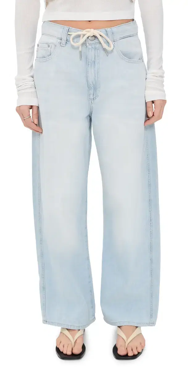 DL1961 DL Aura Taylor Drawstring Barrel Jeans Poolside Aura