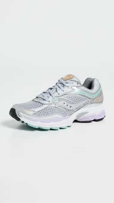 SAUCONY ProGrid Omni 9 Sneakers Grey/Orchid 8 | Thumbnail 2