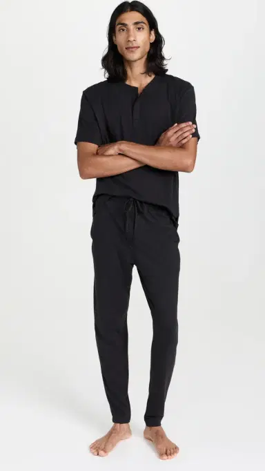 Lunya Slumberknit Pants Immersed Black | Thumbnail 5