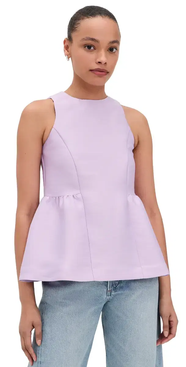 ALIGNE Solstice Satin Top Lavender