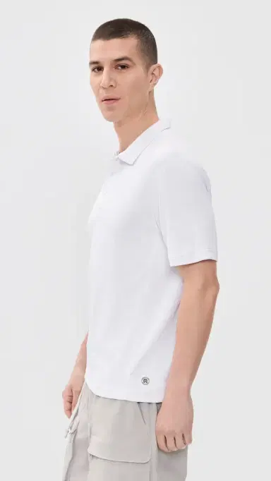 REIGNING CHAMP Solotex Mesh Tiebreak Standard Polo White | Thumbnail 4