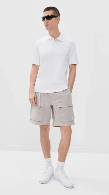 REIGNING CHAMP Solotex Mesh Tiebreak Standard Polo White | Thumbnail 5