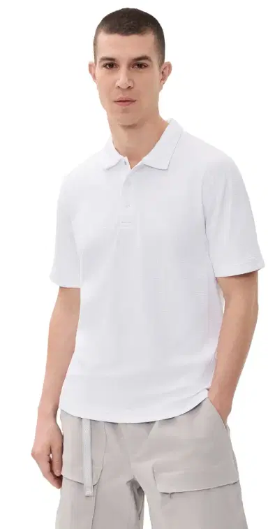 REIGNING CHAMP Solotex Mesh Tiebreak Standard Polo White | Thumbnail 1
