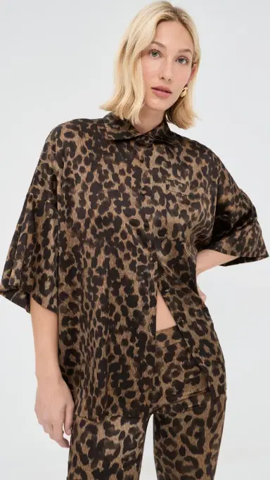FRANÇOISE Zaoua Shirt Leo Leopard | Thumbnail 2