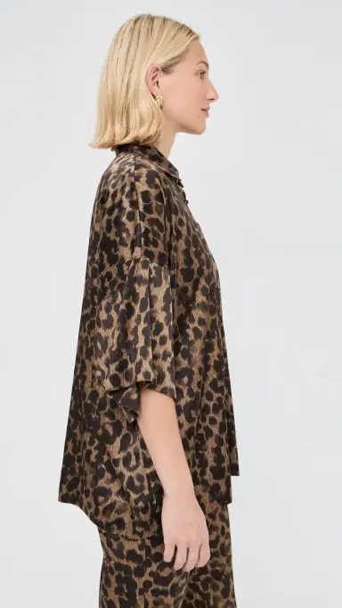 FRANÇOISE Zaoua Shirt Leo Leopard | Thumbnail 4