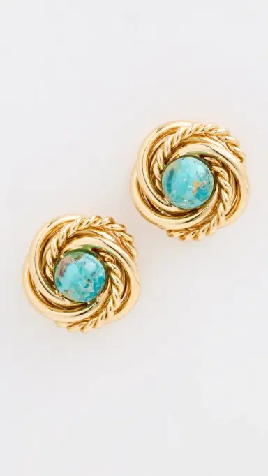 GAS Bijoux Atika Turquoise Earrings Turquoise One Size | Thumbnail 2