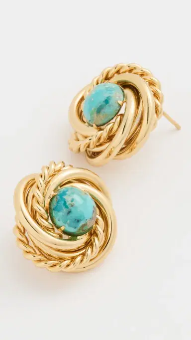 GAS Bijoux Atika Turquoise Earrings Turquoise One Size | Thumbnail 4
